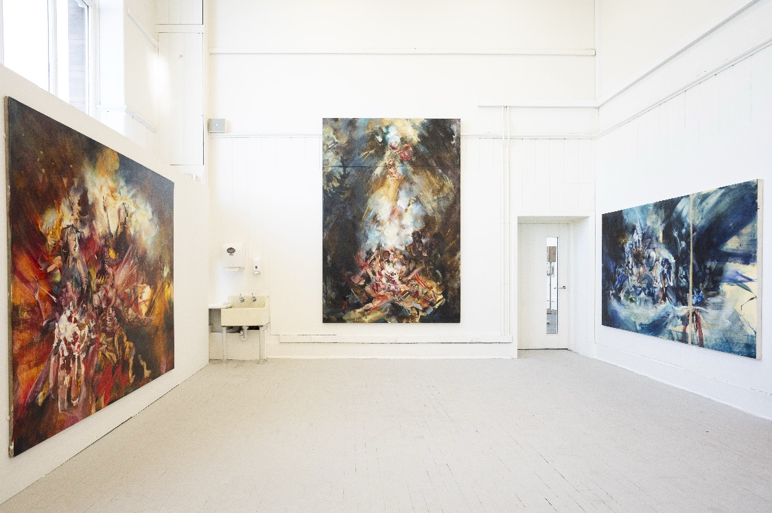 Full graduate show install view