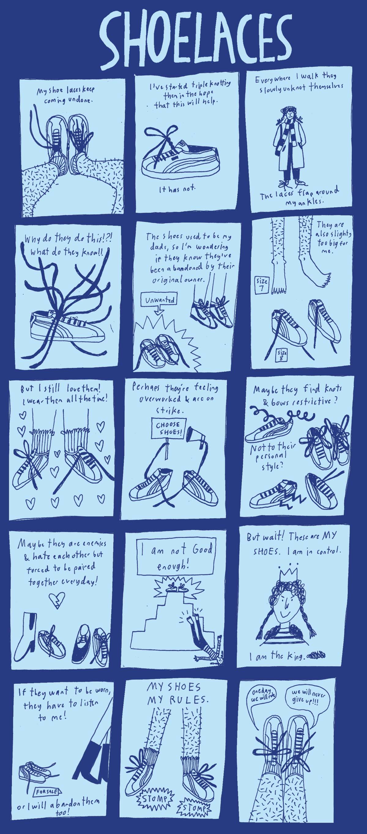 A Comic about shoelaces