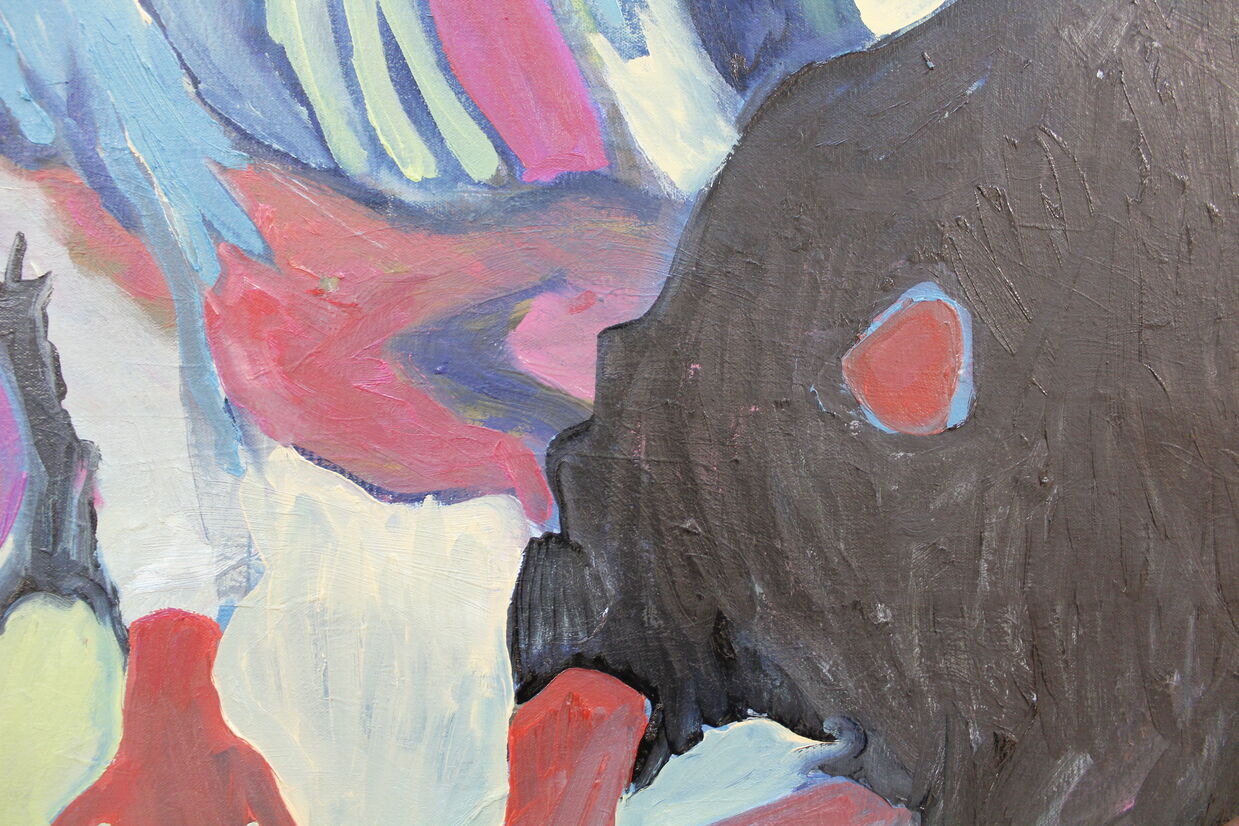 FriendshipCircle™, oil paint on canvas, 120 x 180 cm