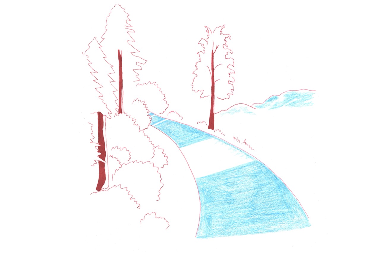 Illustration for poetry book, 2024