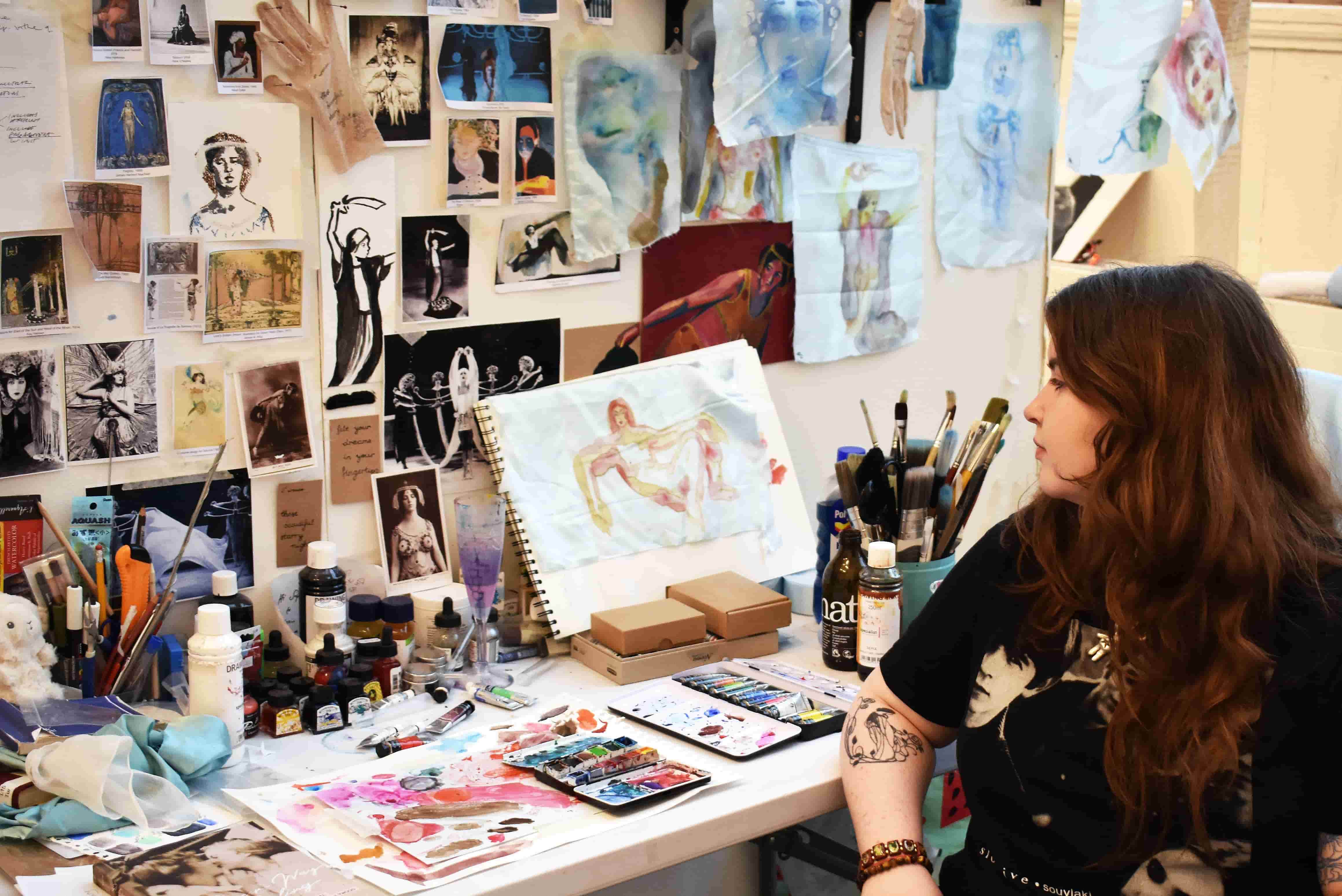 picture of Sophie in studio