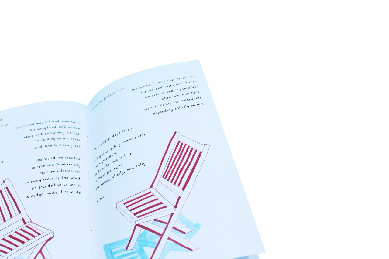 page from poetry book 'you don't write about me