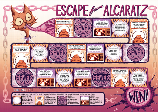 A board game based on the unfortunate obstacles faced by our band.