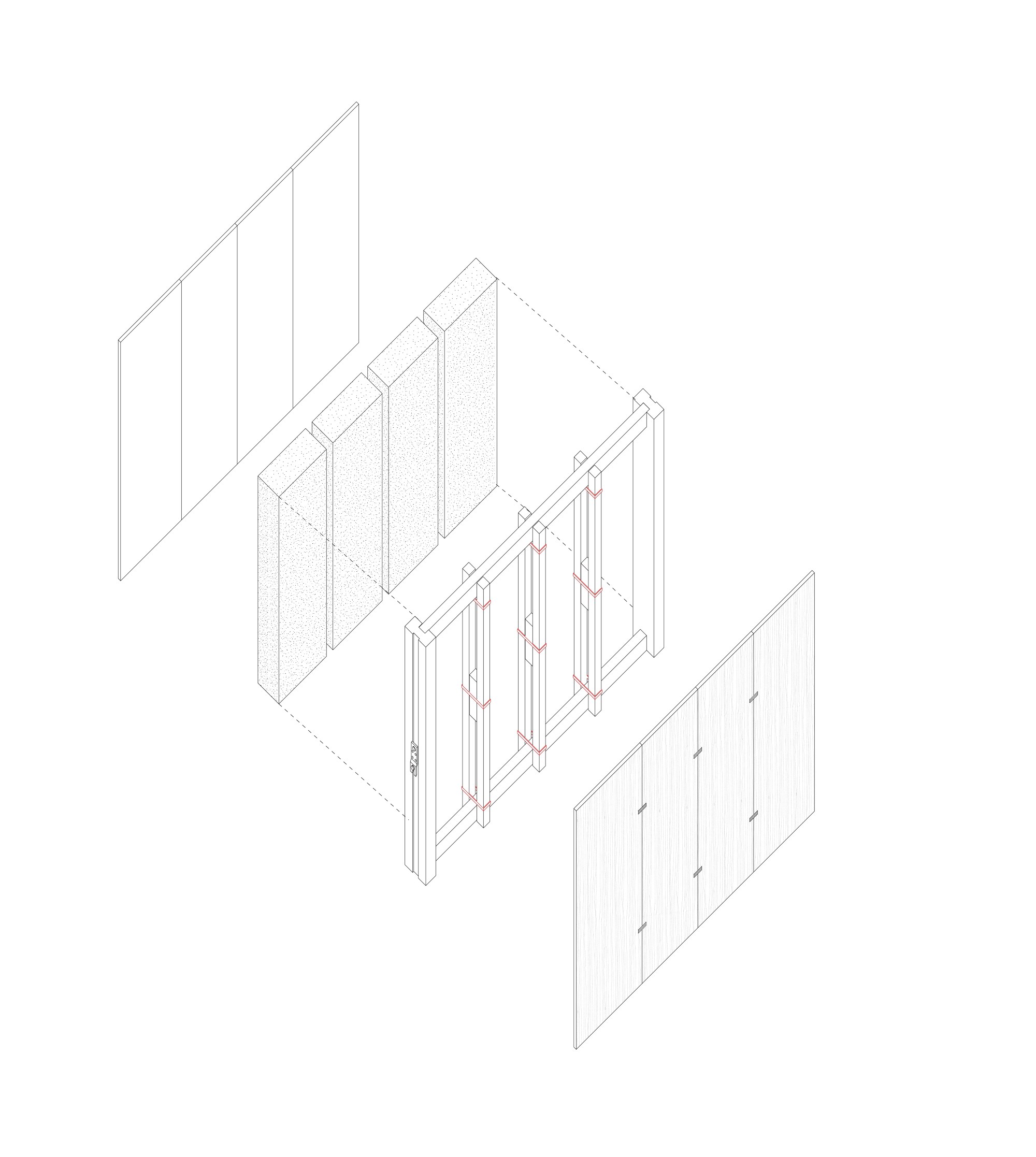 Cassette wall assembly