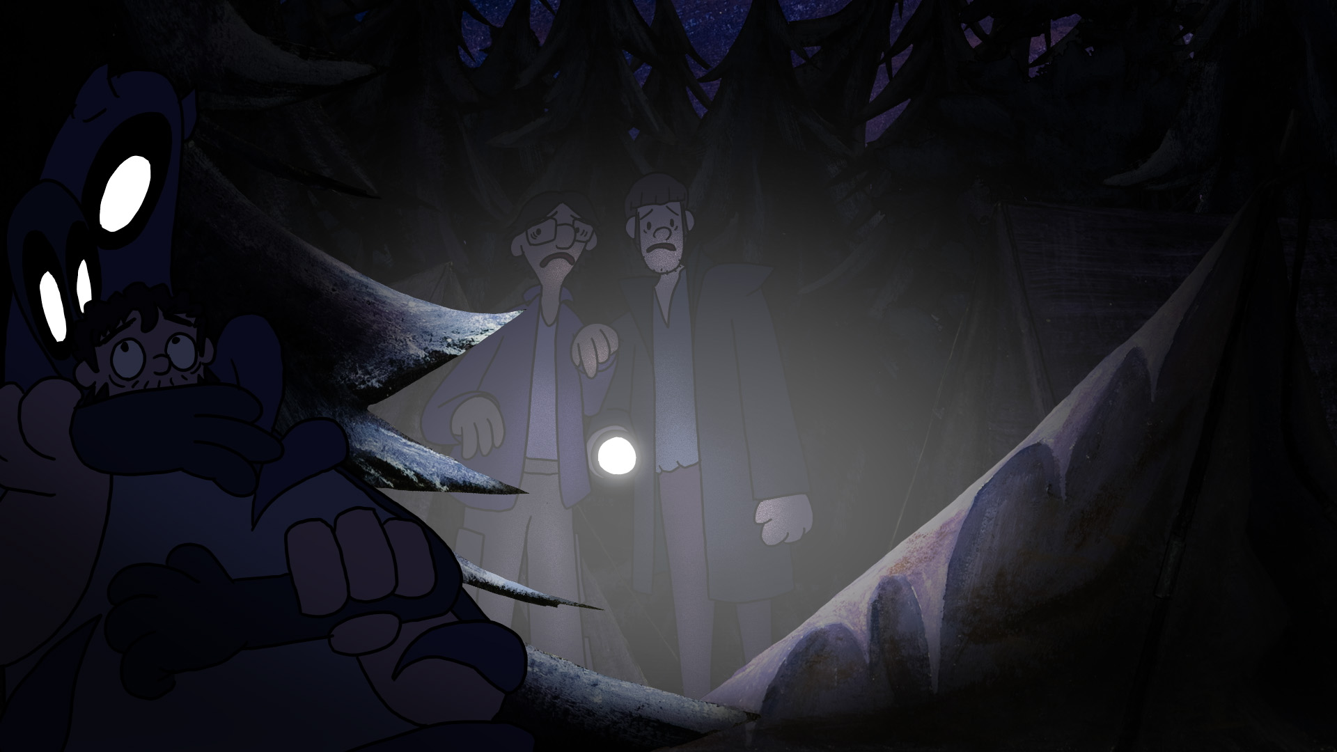 A screenshot from the final film