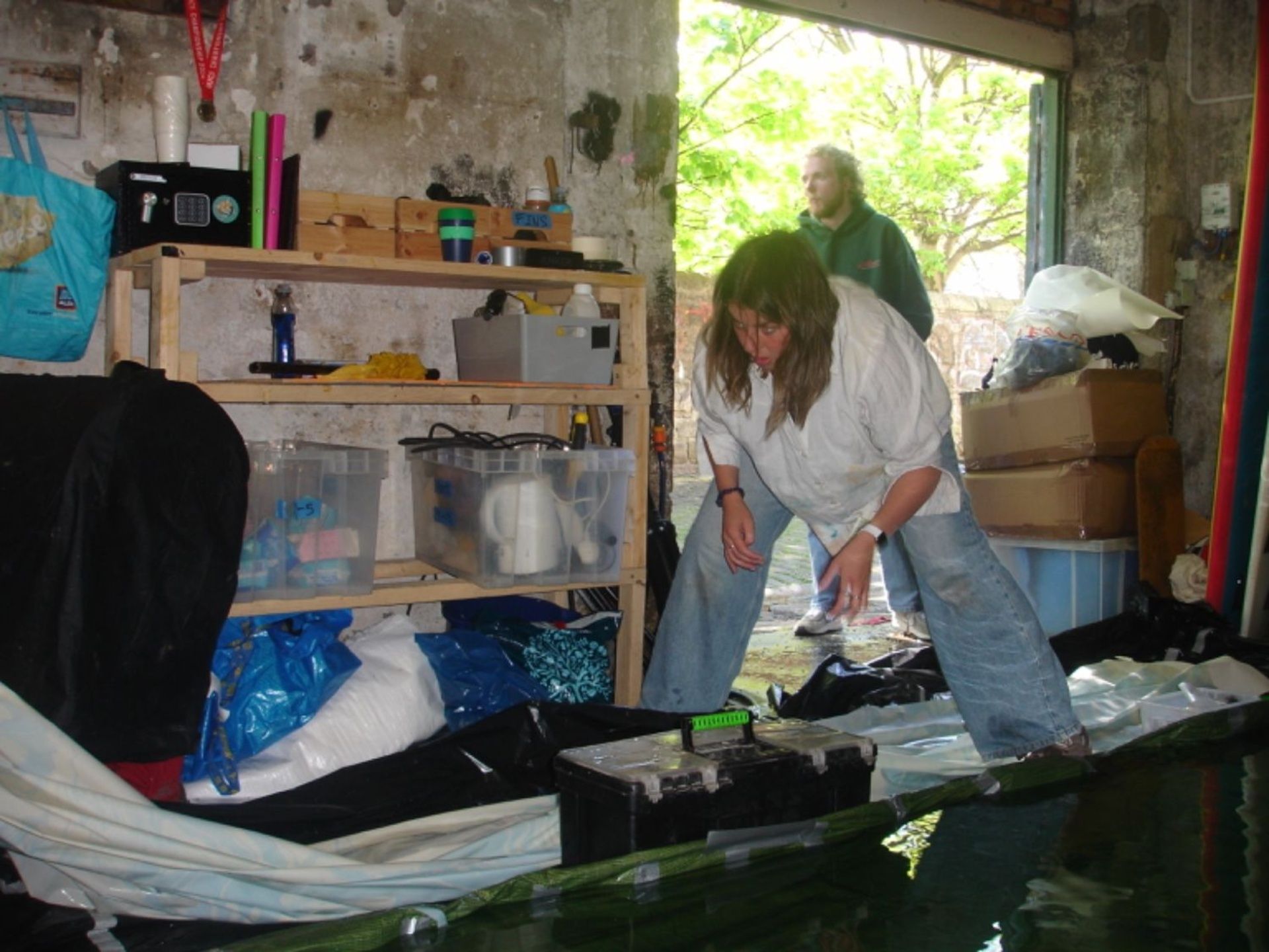 Fixing tarpaulin 