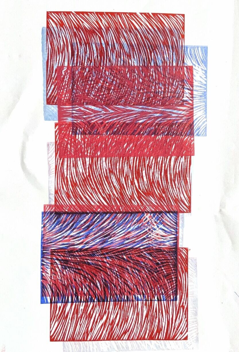 Lino cut. 