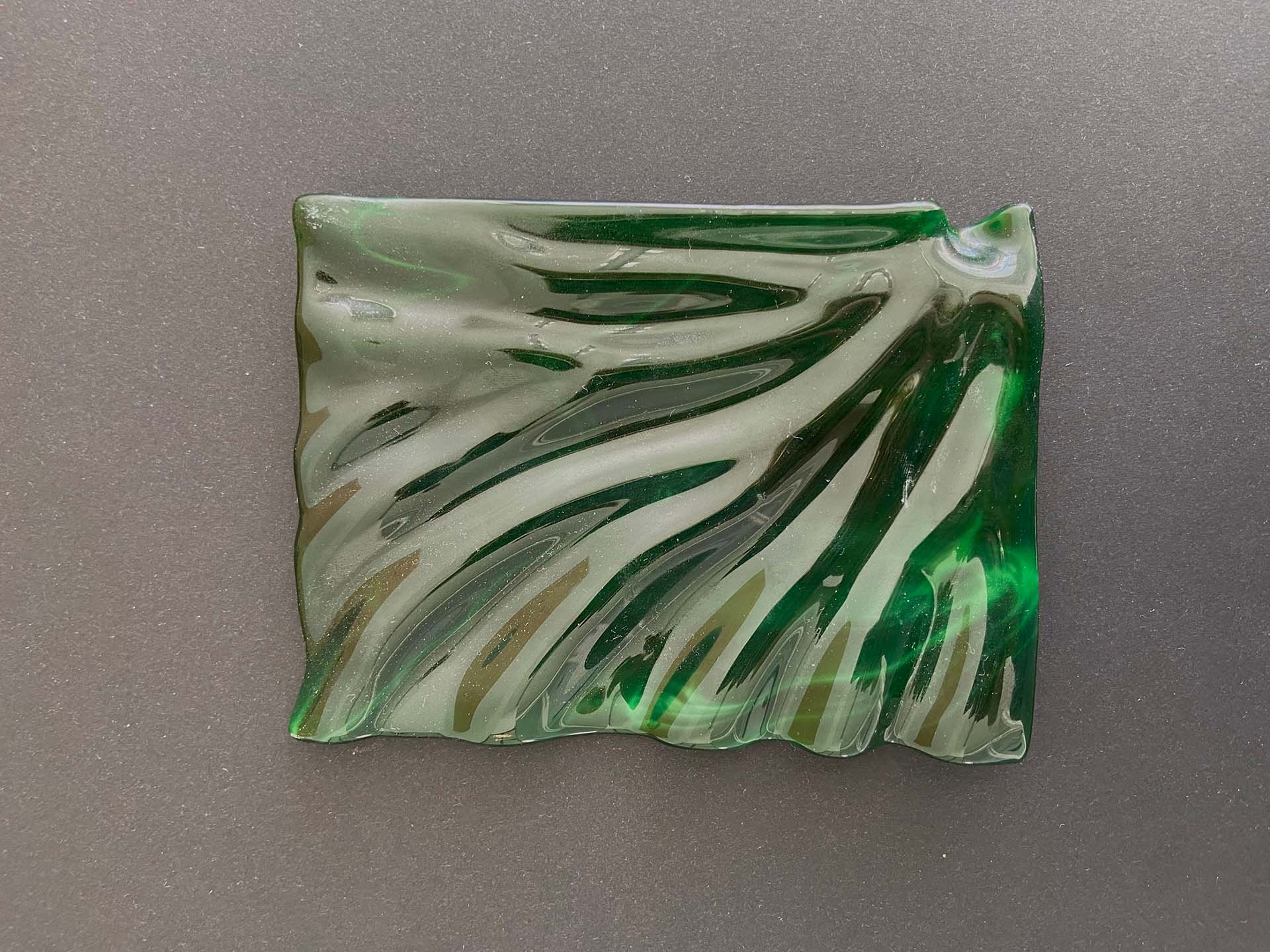 Green glass tile