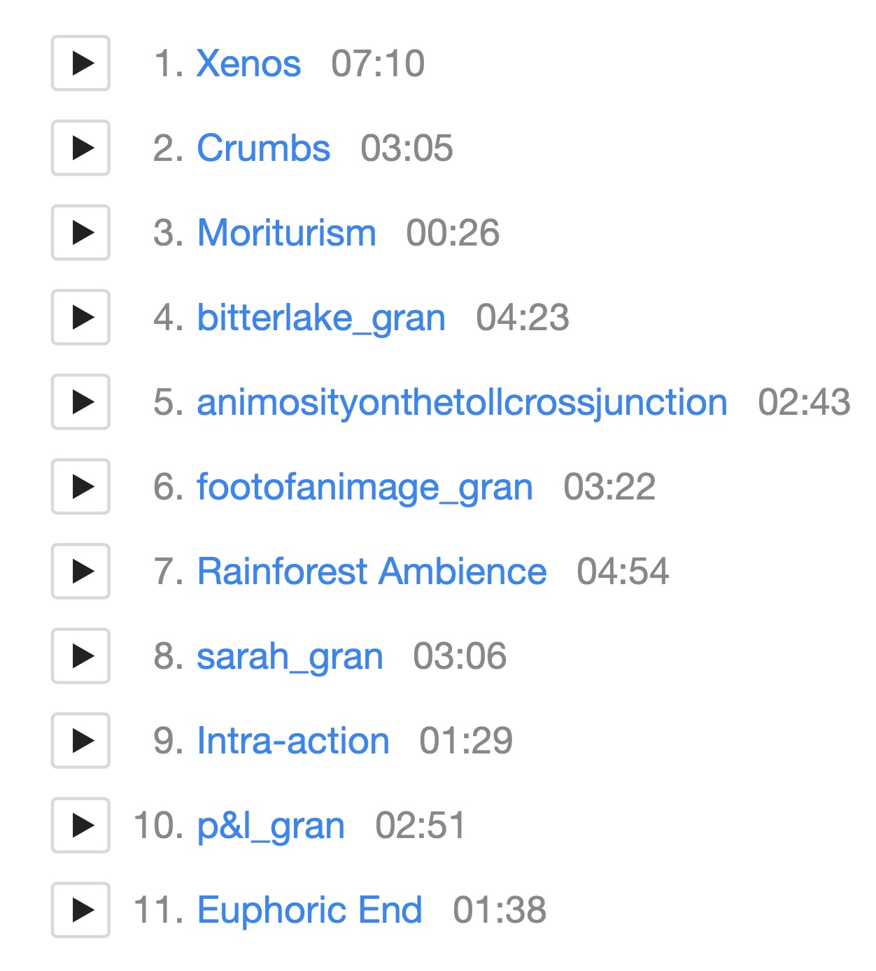 Tracklist