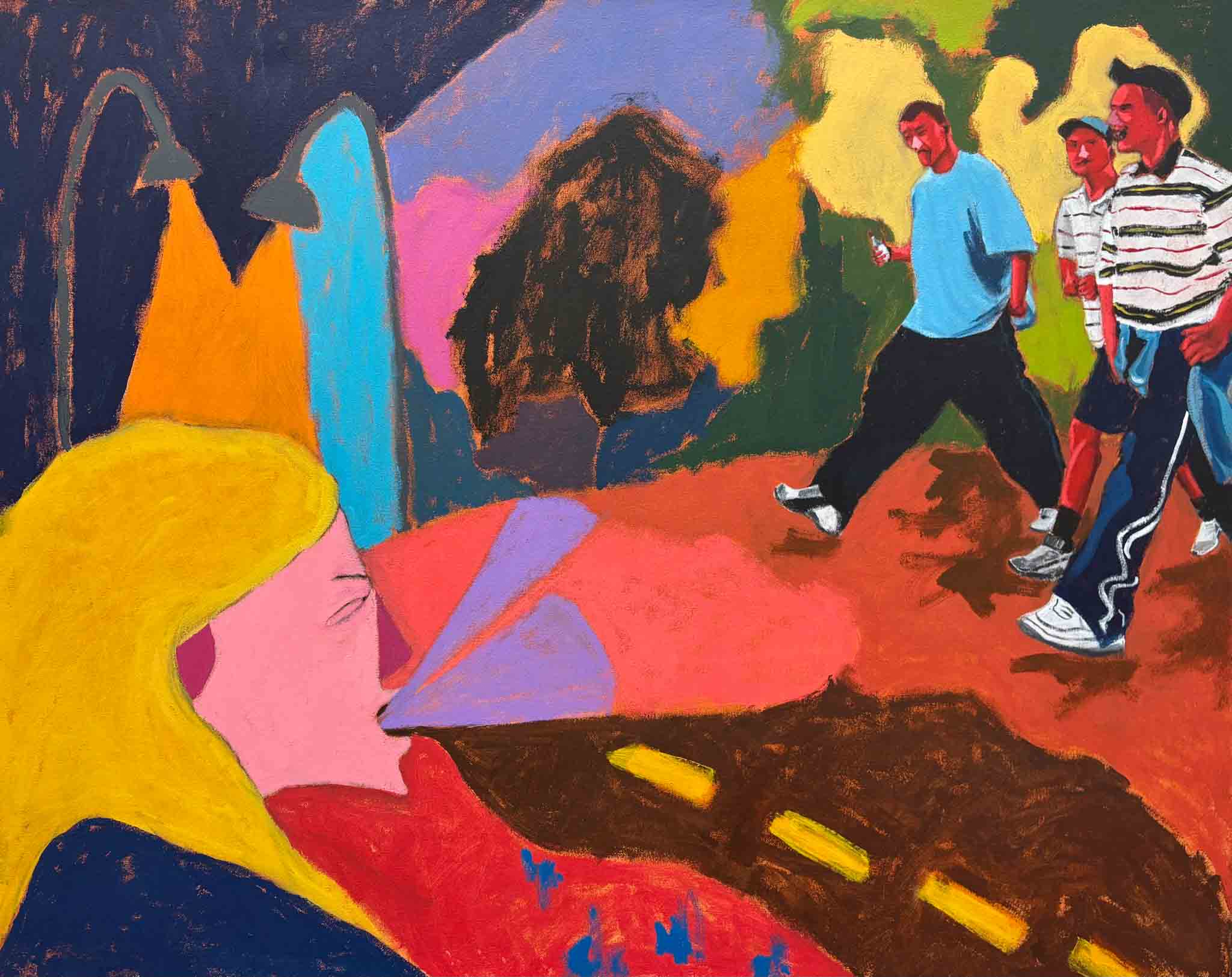 'That's a loud one', Acrylic painting on canvas.