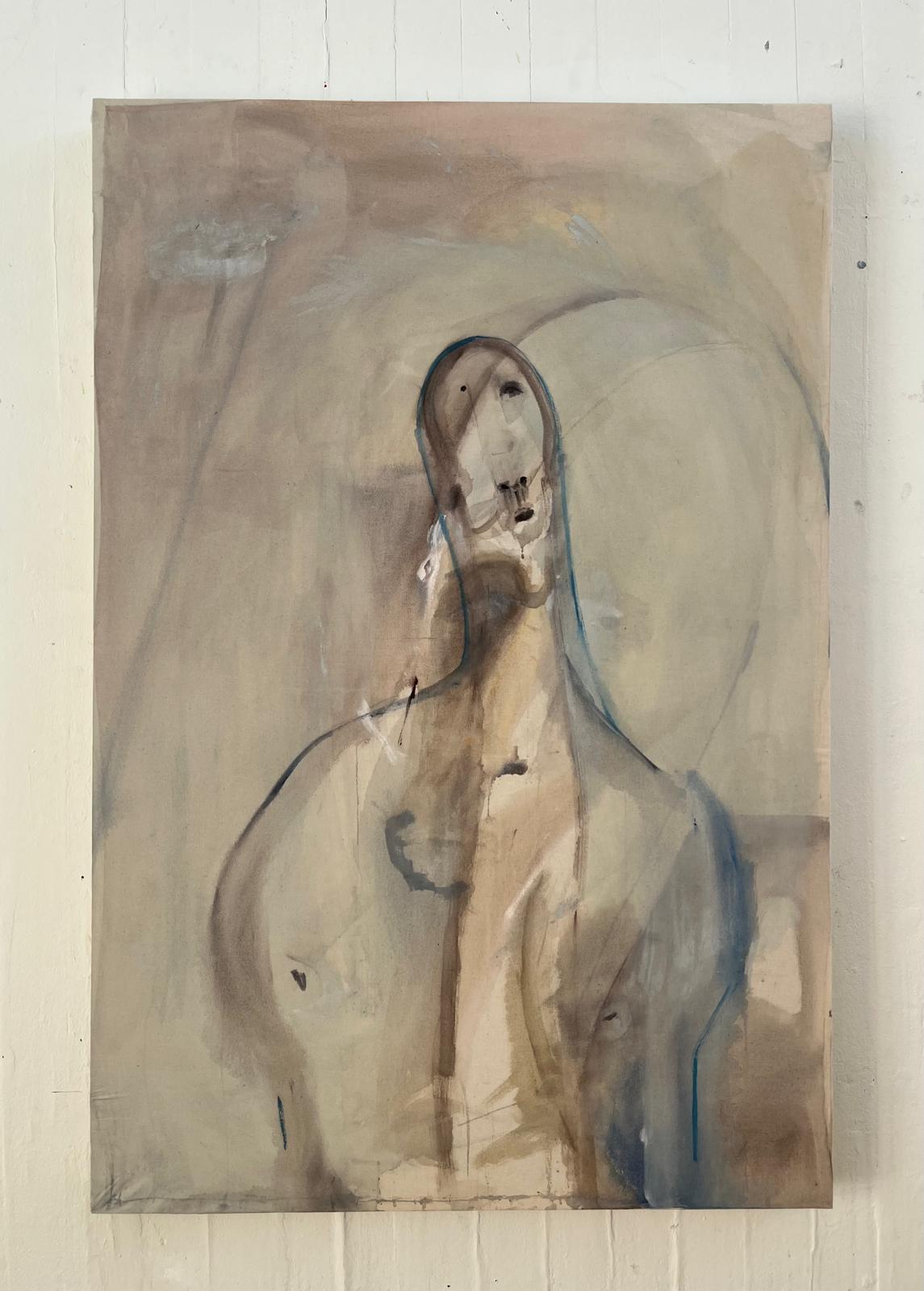 240326pm. 2026. watercolour and acrylic paint on calico. 122 x 81 cm. Edinburgh