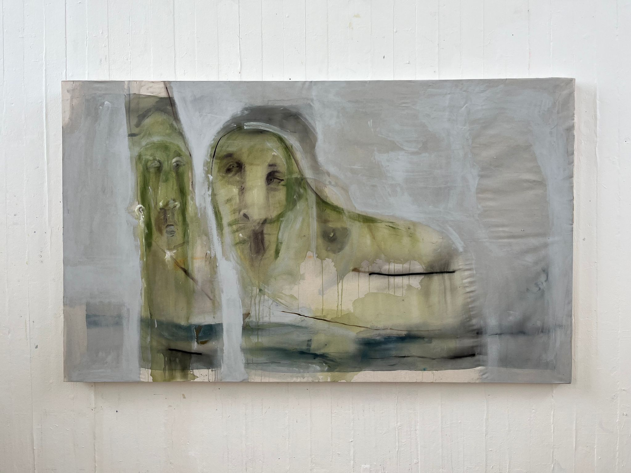 270426. 2026. watercolour and acrylic on calico. 175 x 104 cm.