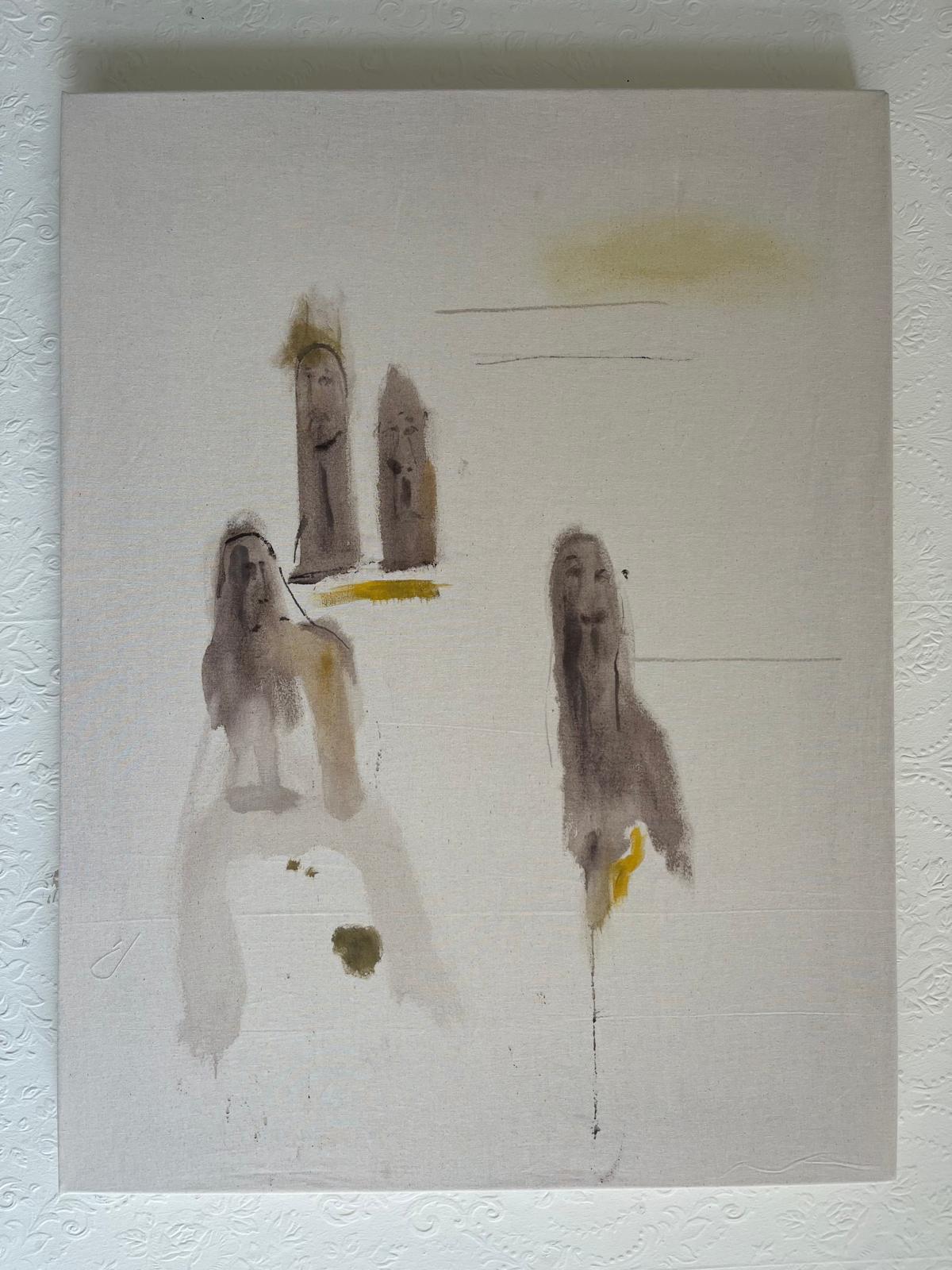 010526am (part one in diptych). 2026. watercolour and acrylic on calico. 80 x 60cm. Edinburgh