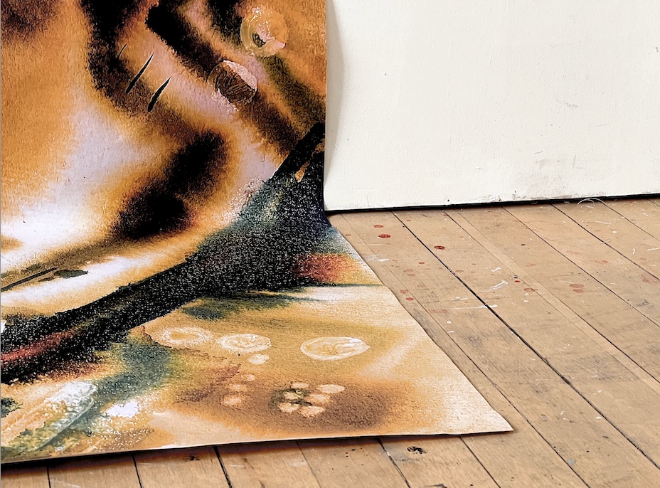 Wrapped, photographic print of painting, 59.4cm x 84.1cm