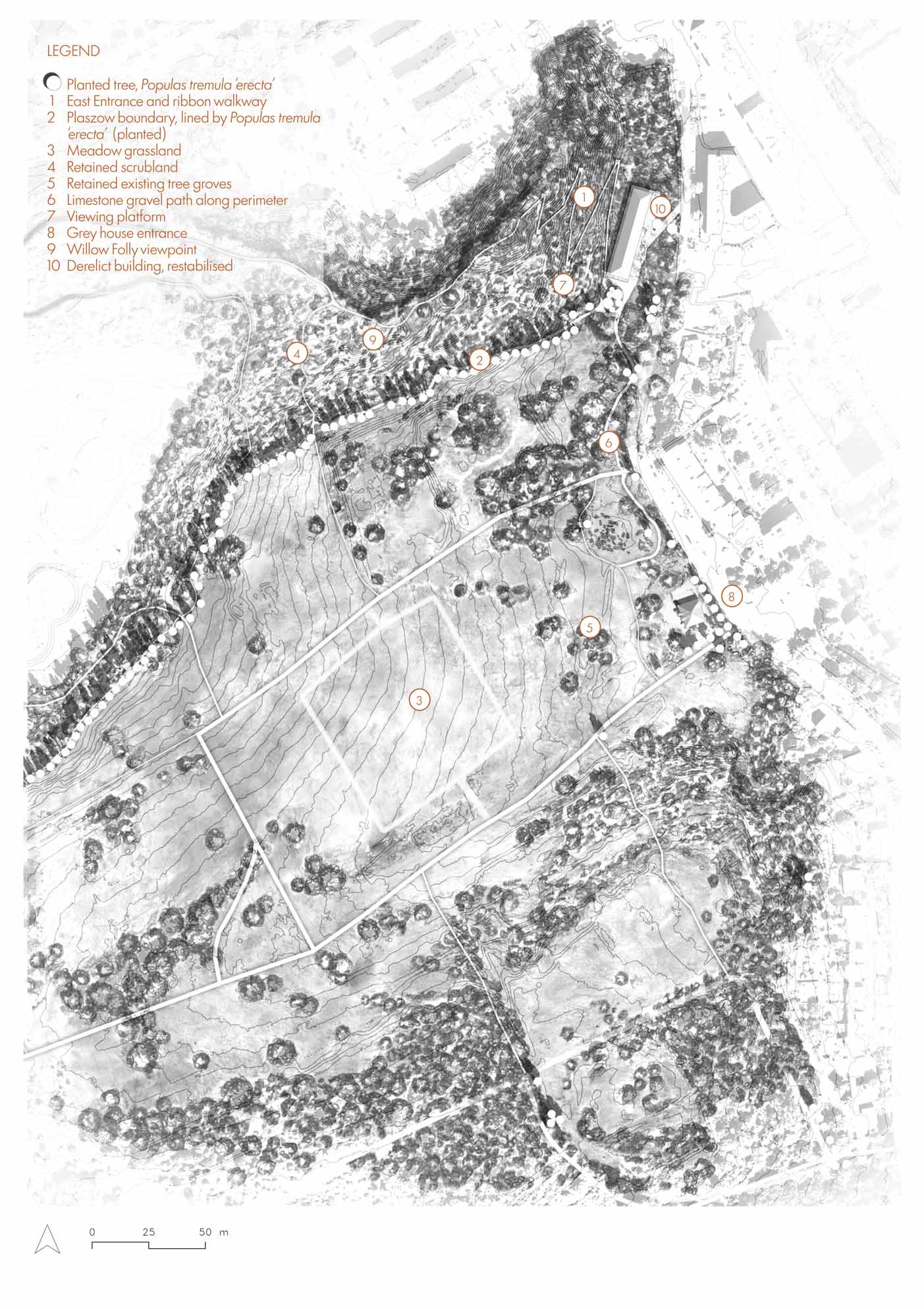 Site plan for Site 1, KL Plaszow, former concentration camp