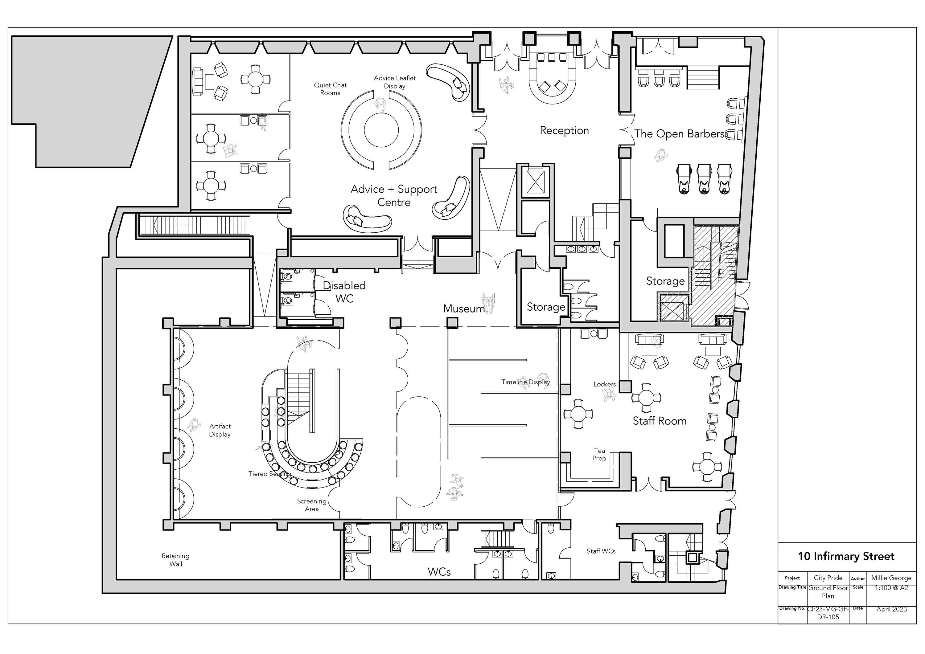 Ground Floor Plan 1-100 @ A2