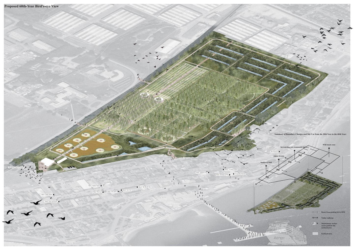 Proposed 60th-Year Bird's-eye View