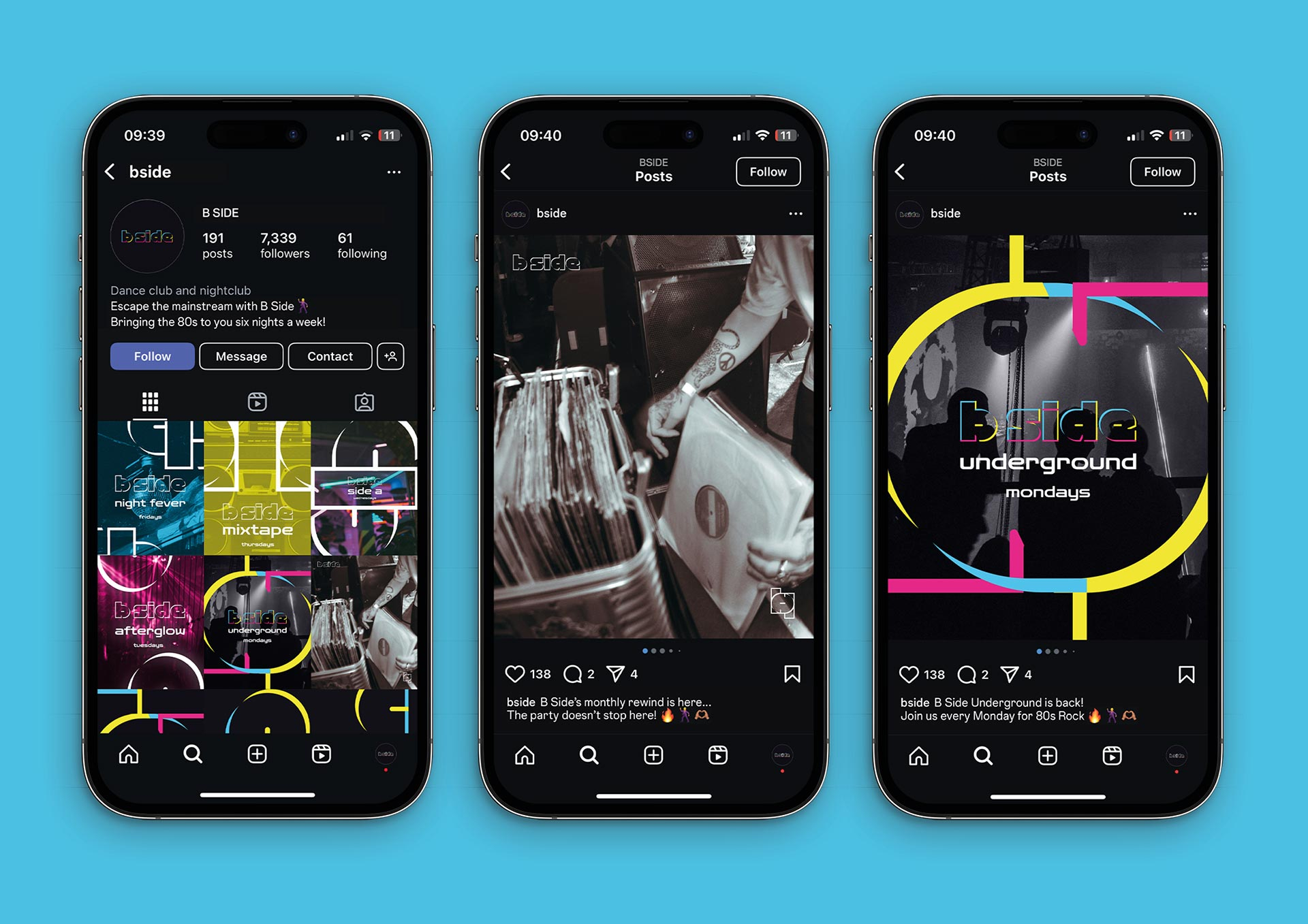 B Side Social Media Posts