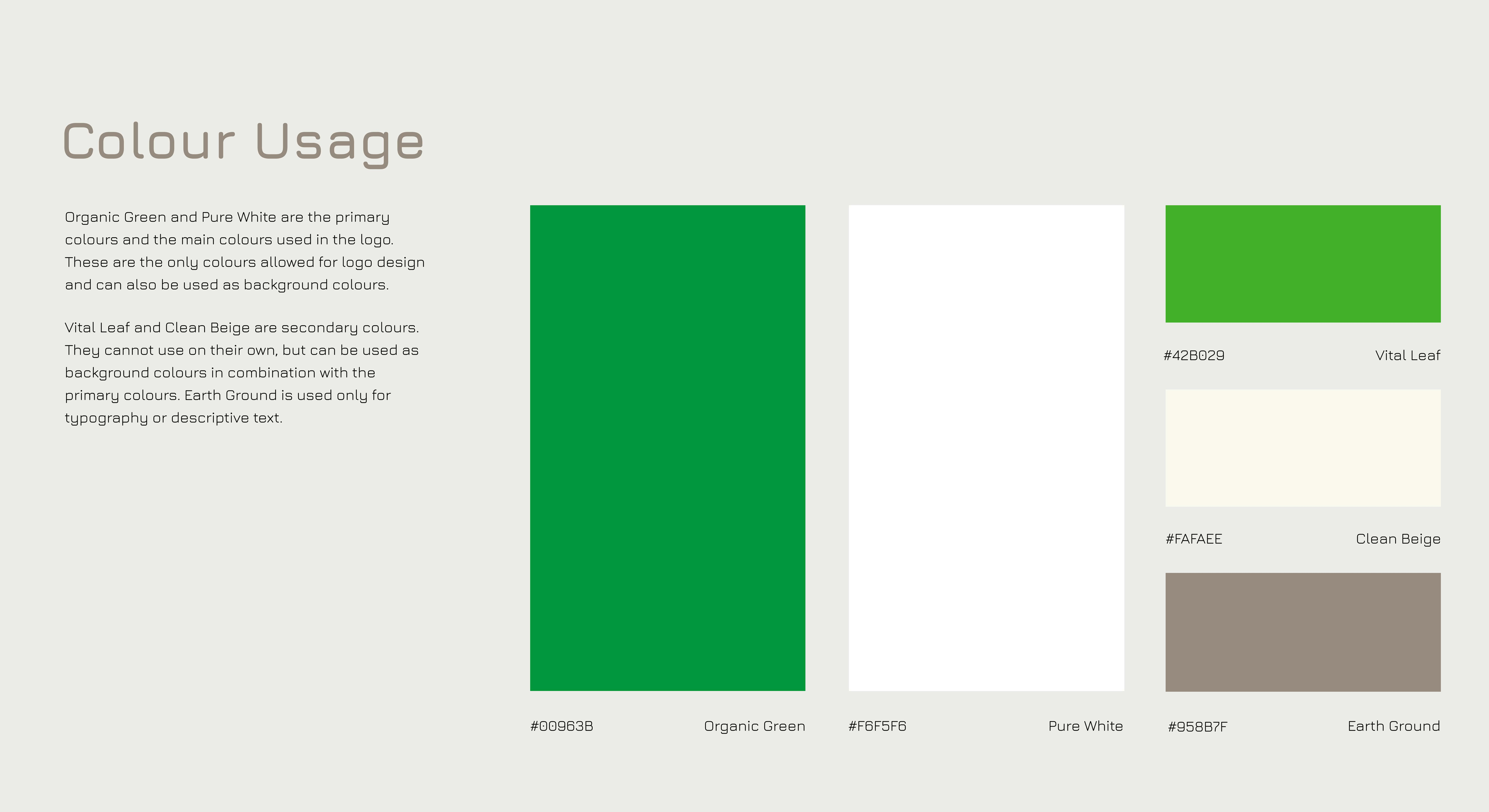 Colour Usage