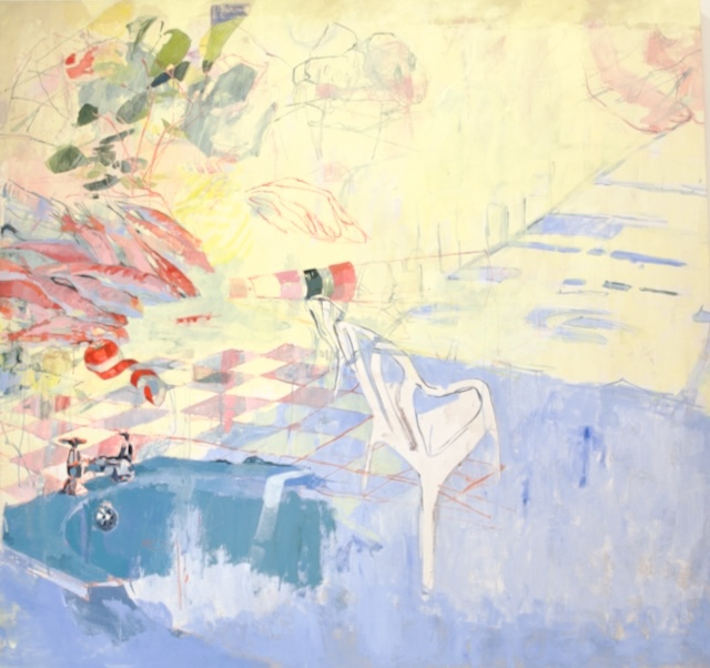 Routine 2025 Acrylic on canvas 160 × 160 cm