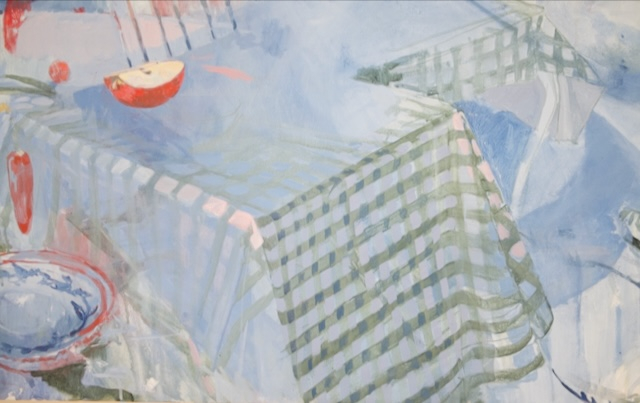 August, 2025, Acrylic on board, 2m x 2m 