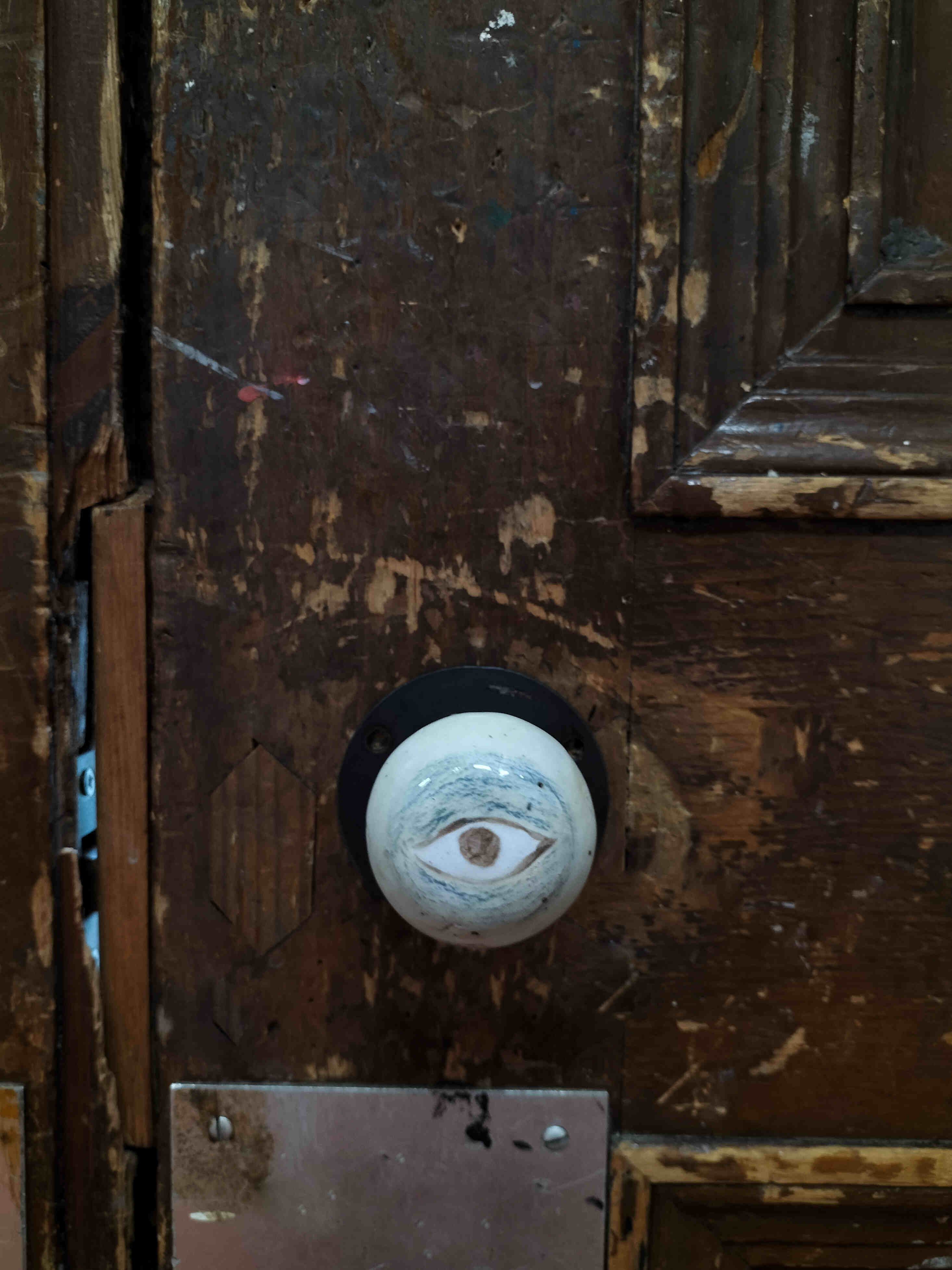 With One Eye Open (2025) Glazed ceramic, functional handle