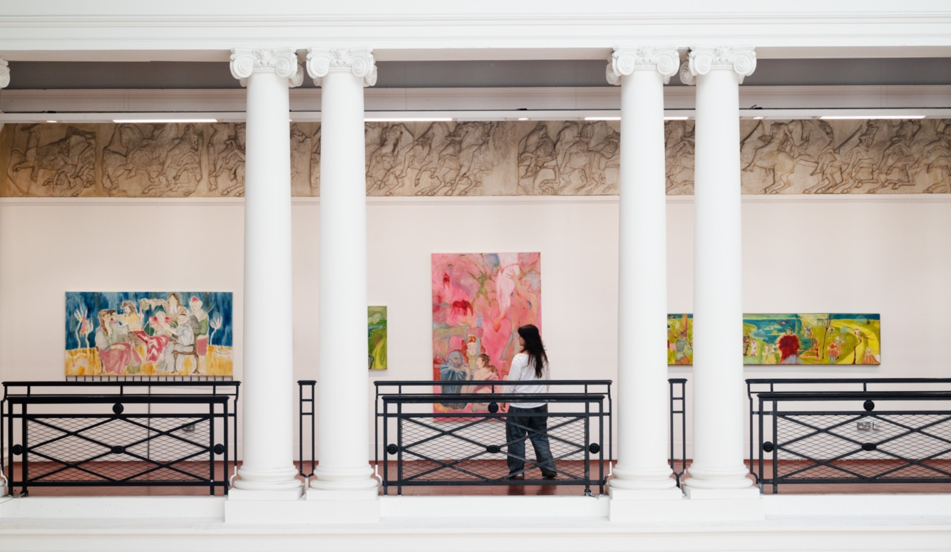 (Graduate Show Installation View) (Left to Right) '26/45', 'Grounded, Rooted, Growing', 'War Cry', 'Hanging On The Limb Of A Tree', 'The Judgement Day Parade', 2024-25, Alex Howey