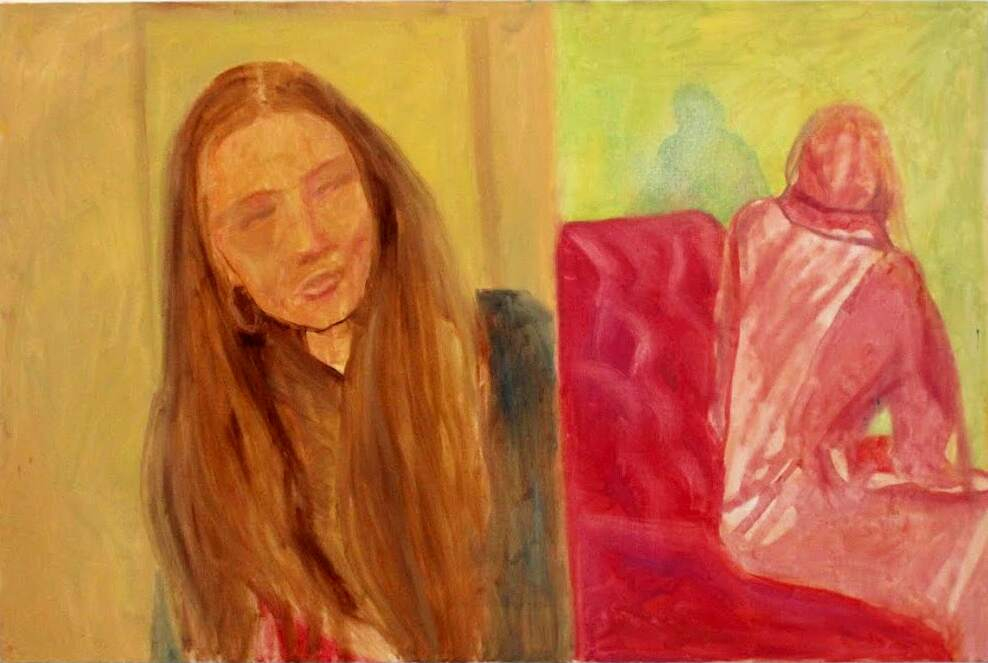 'Playback', oil on canvas, 60 x 90 cm.