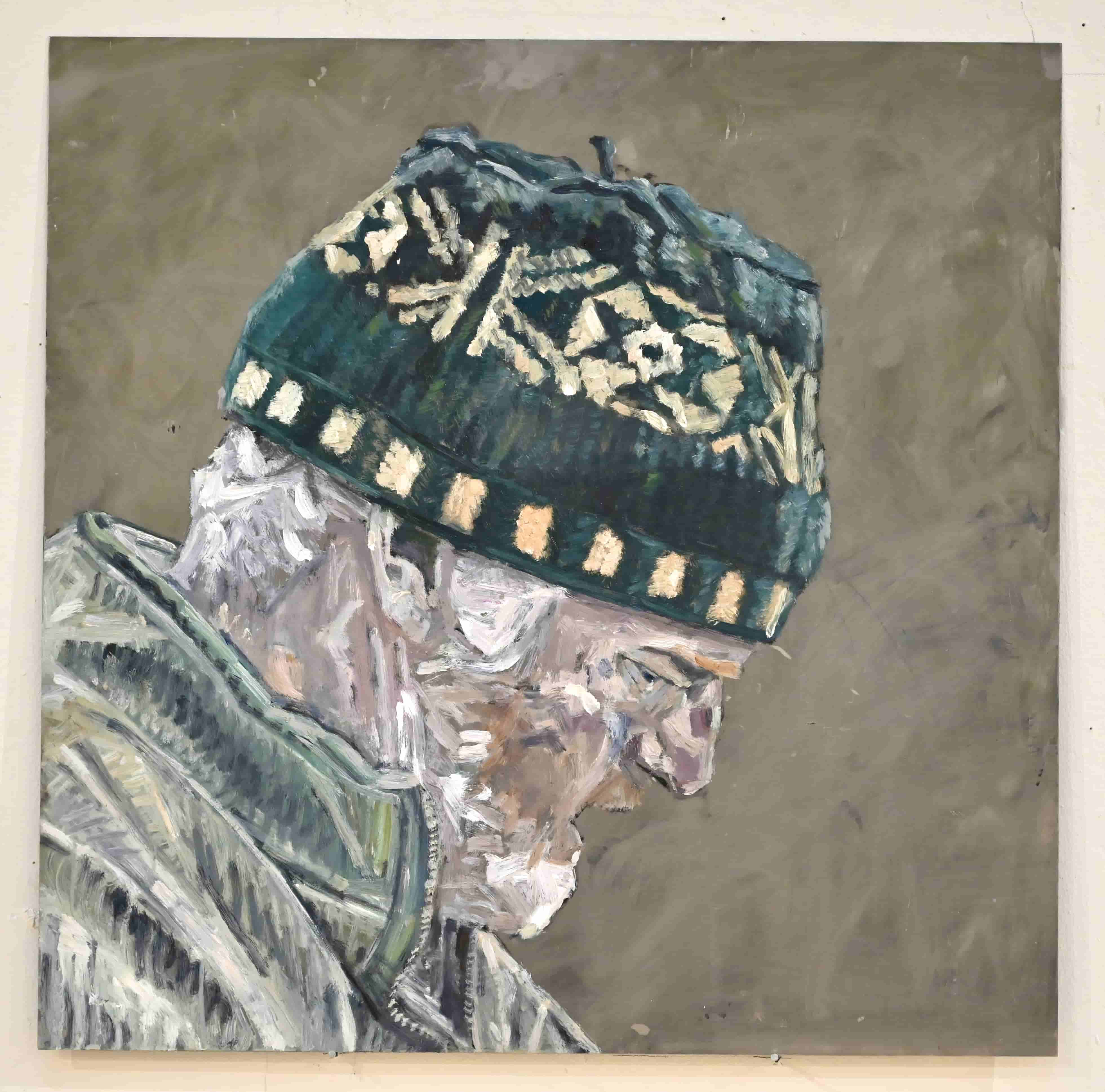 The Shepherd, oil on steel, 60cm x 60cm