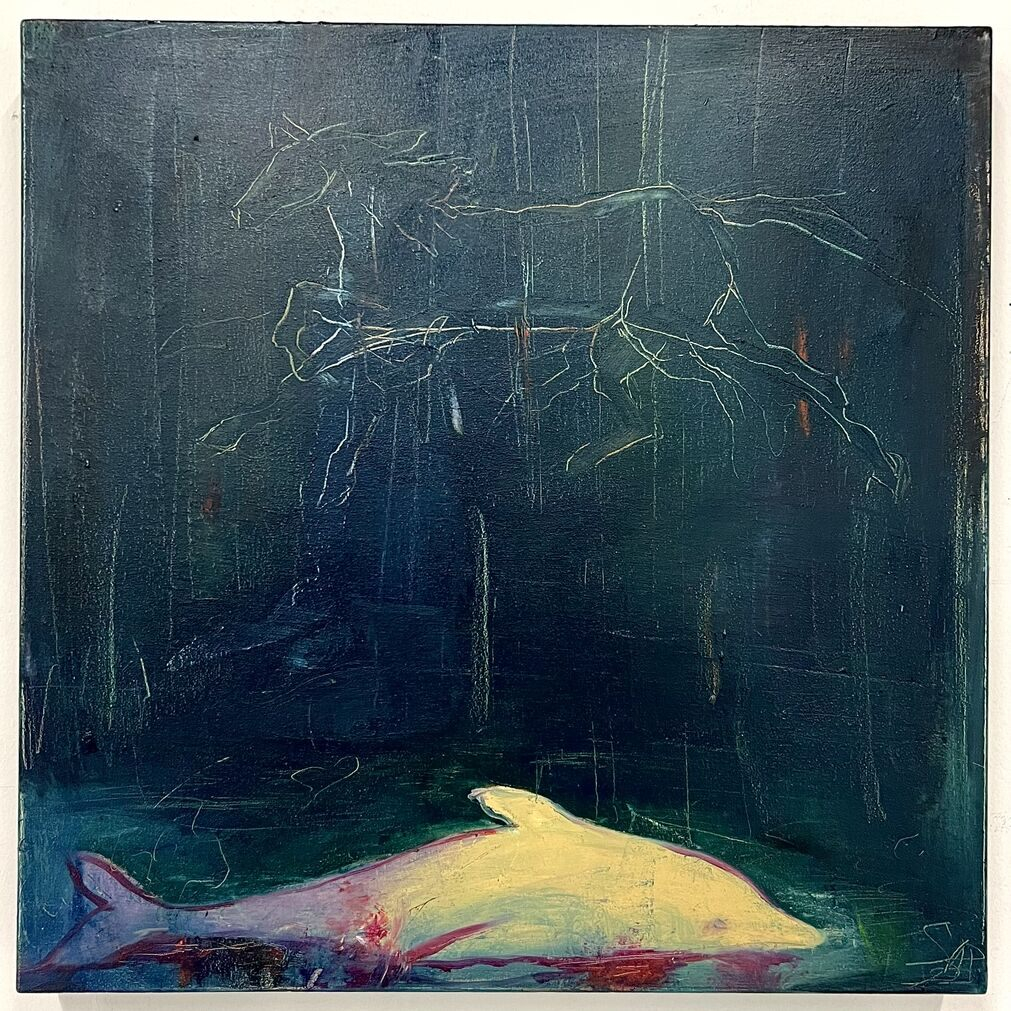 Pony Doll, oil paint on canvas, 51 x 51 cm