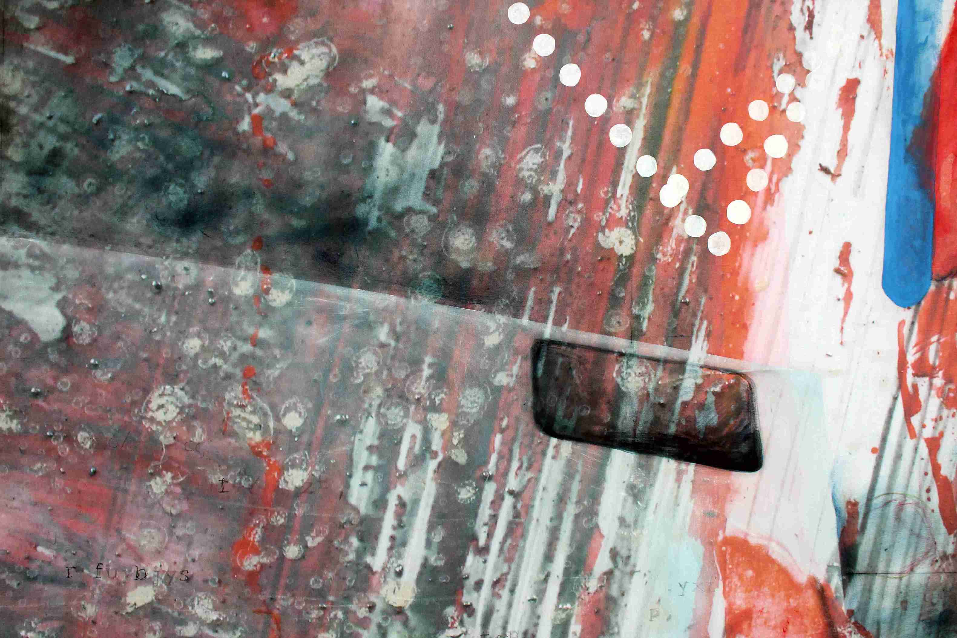 Detail shot of painting