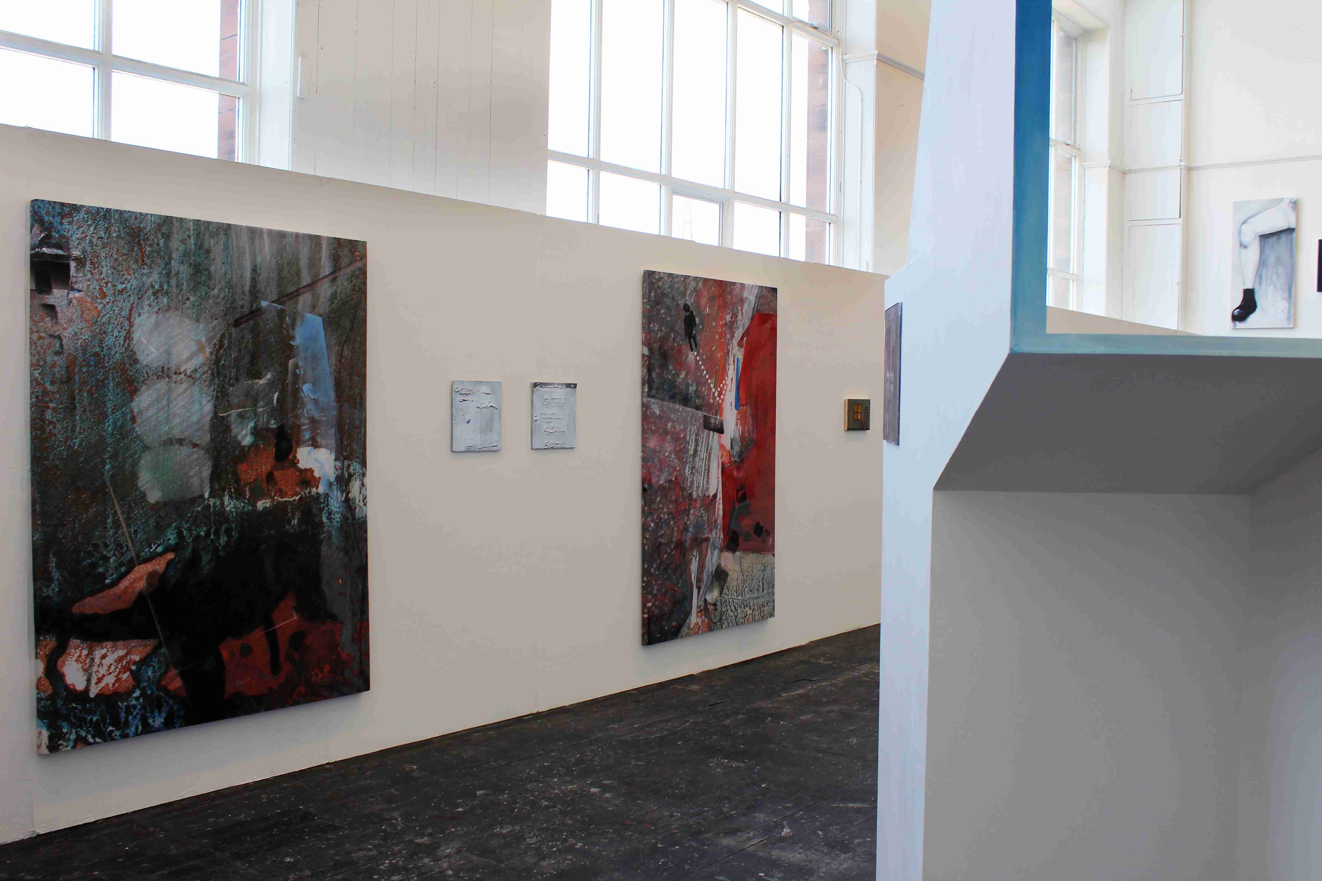 Series of multicolour paintings