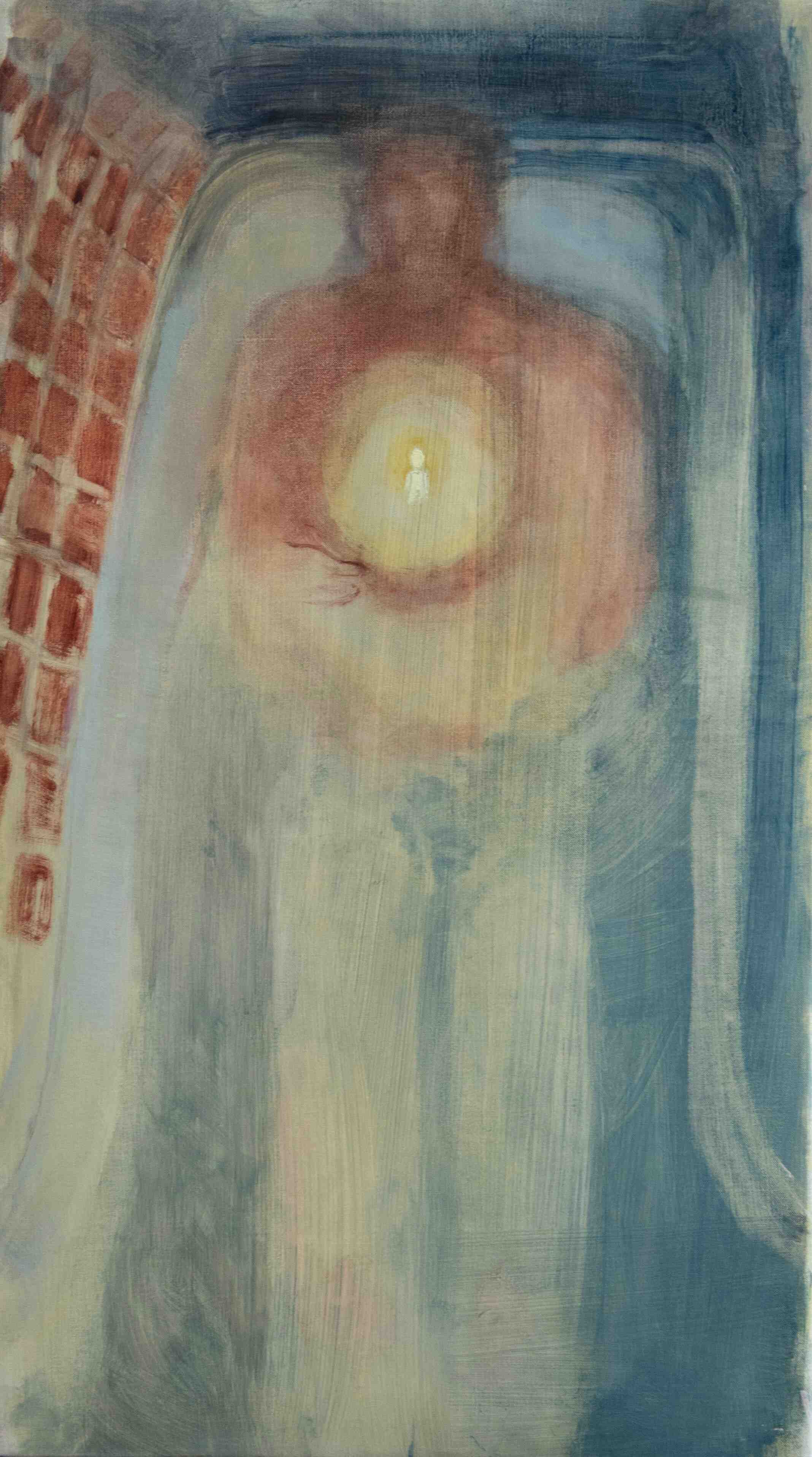 Figure in a bath.