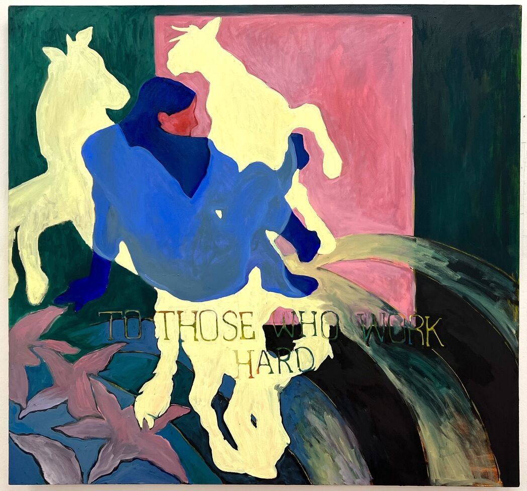 It’s Never Over, oil paint on canvas, 137 x 146 cm