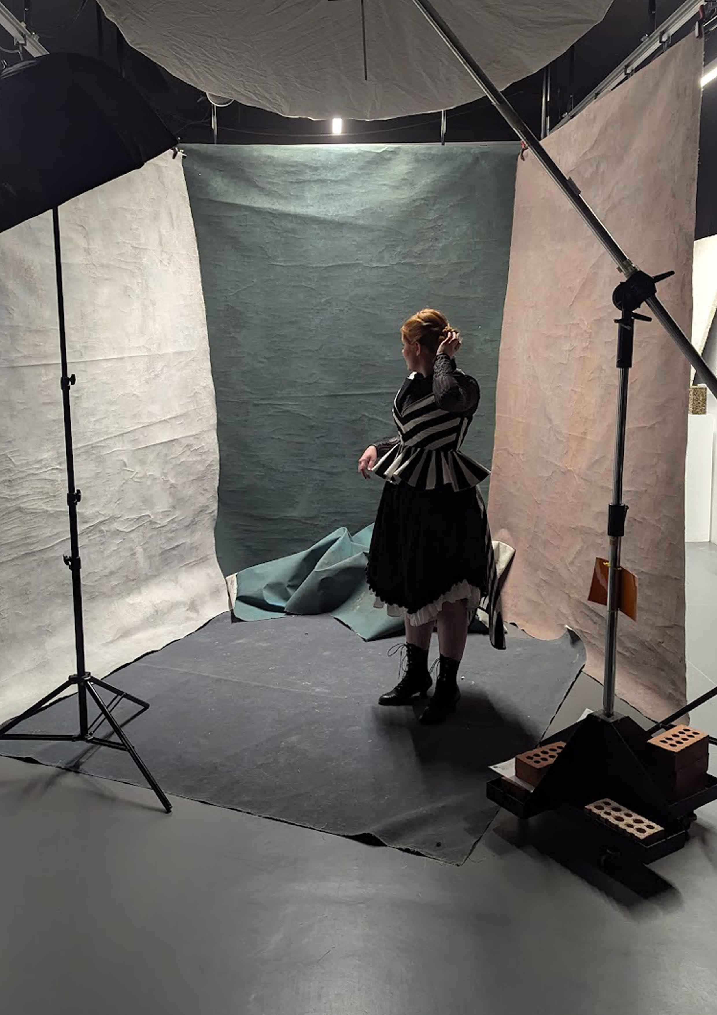 Celia behind the scenes