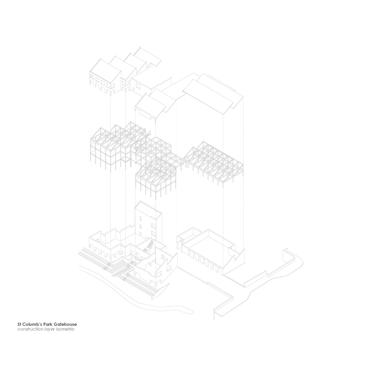 exploded isometric drawing