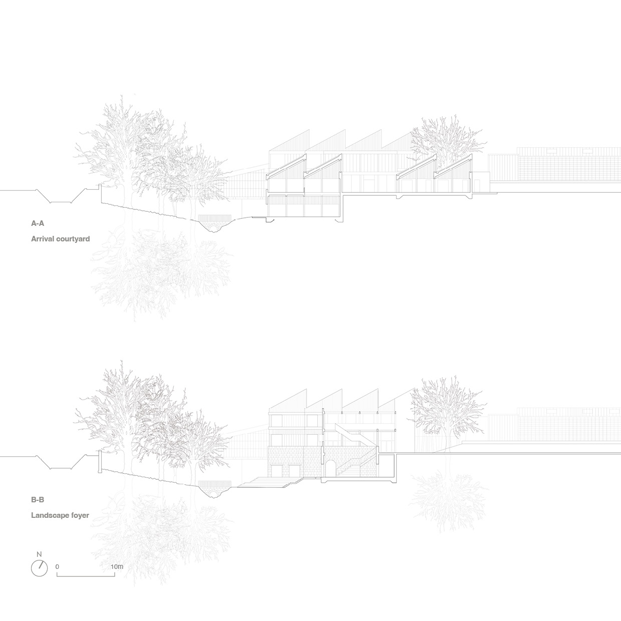 Gatehouse section drawings