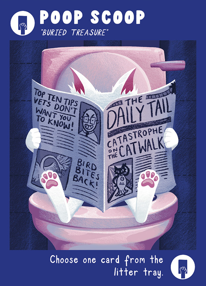 A card from our board game.