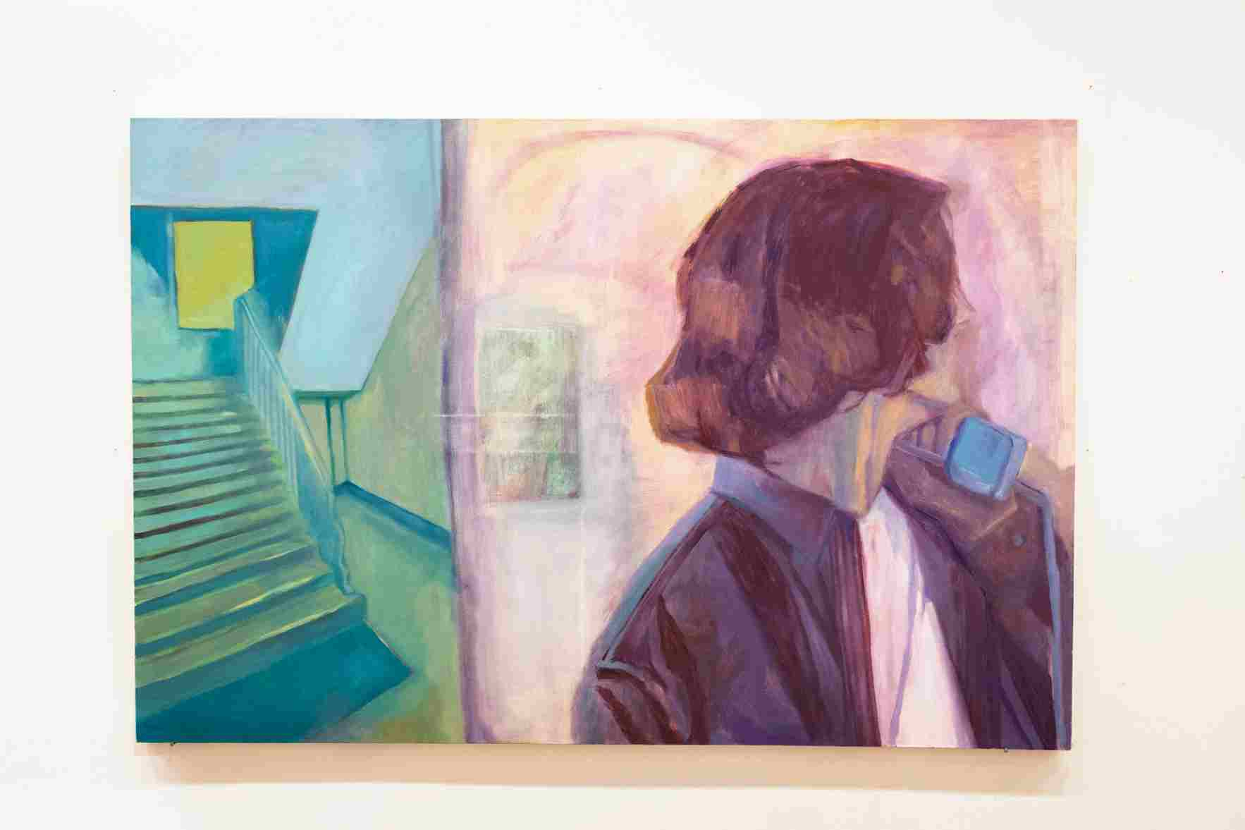 'DOUBLE EXPOSURE', oil on canvas, 120 x 180 cm.