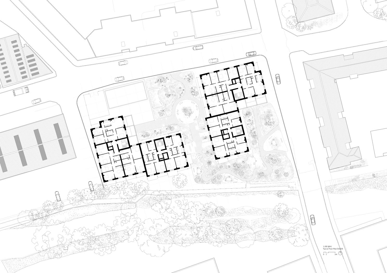 1:200 Typical Floor Plan 01