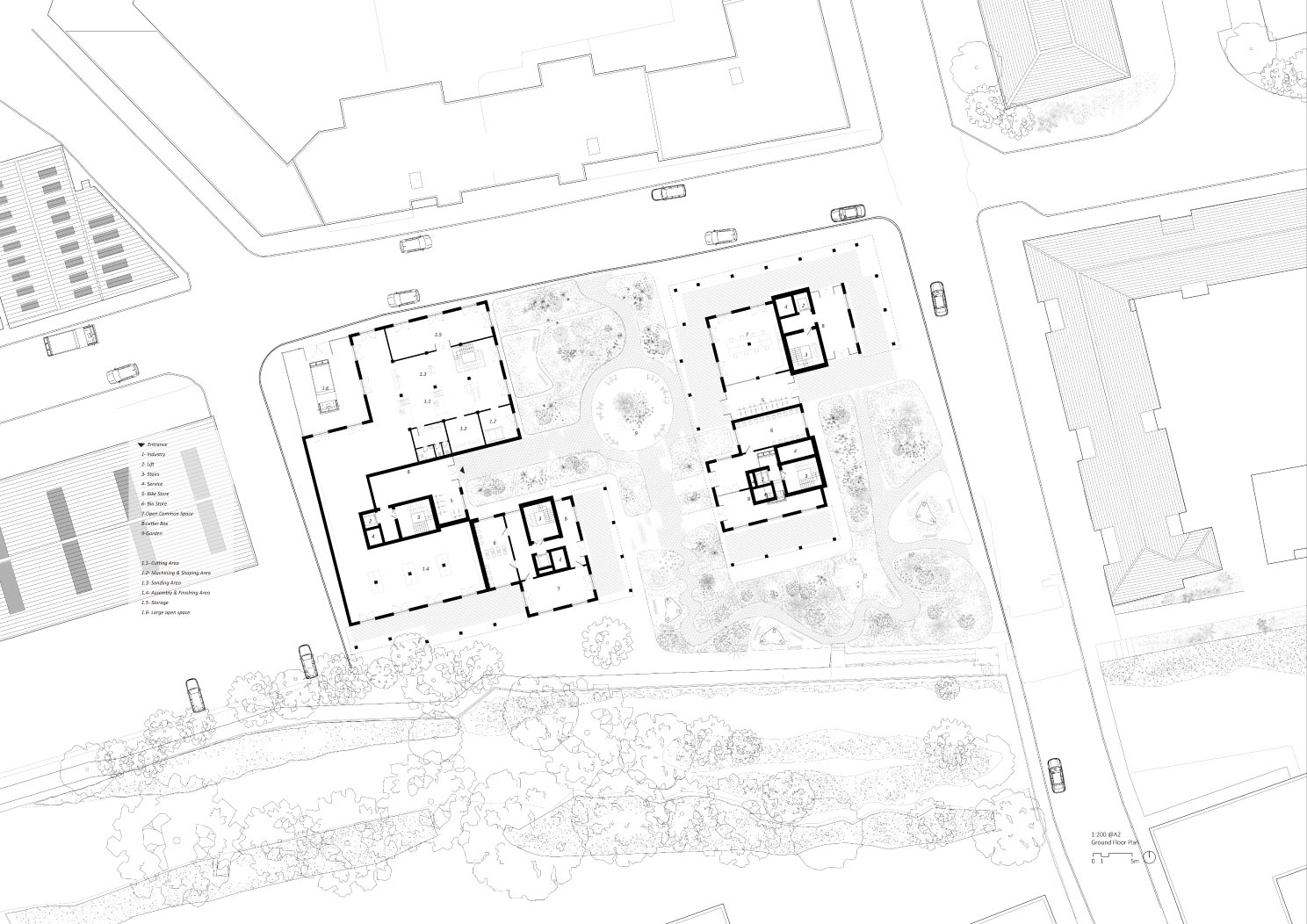 1:200 Ground Floor Plan