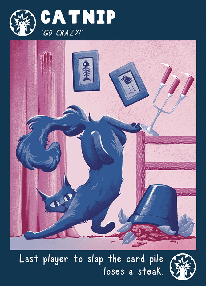 A card from our board game.