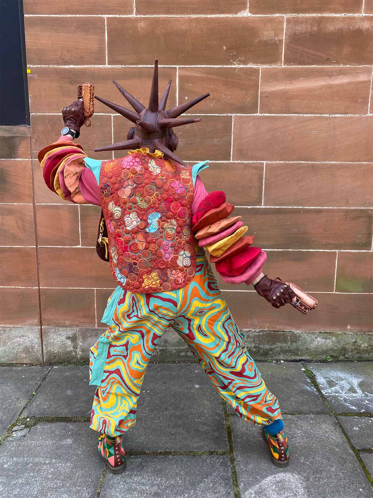 Backview of Louis' costume from Castle in the Sky