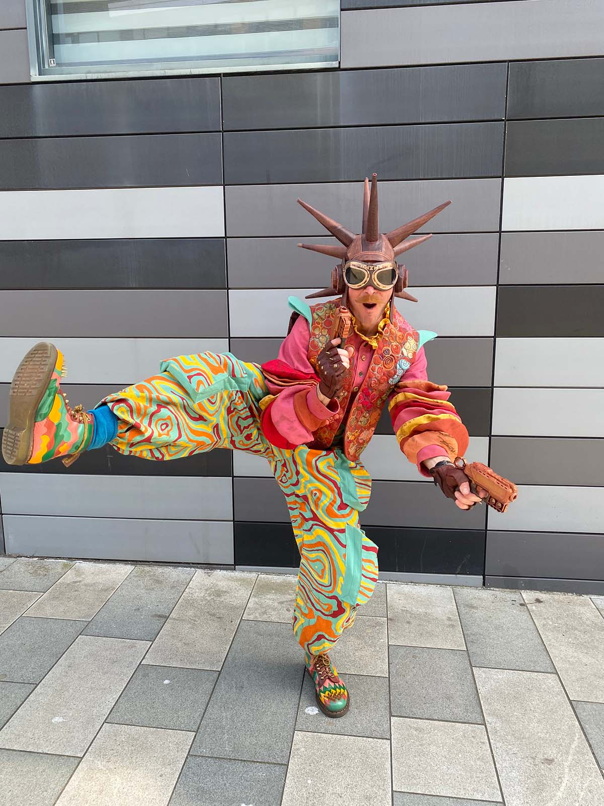 Front view of Louis' costume from Castle in the Sky