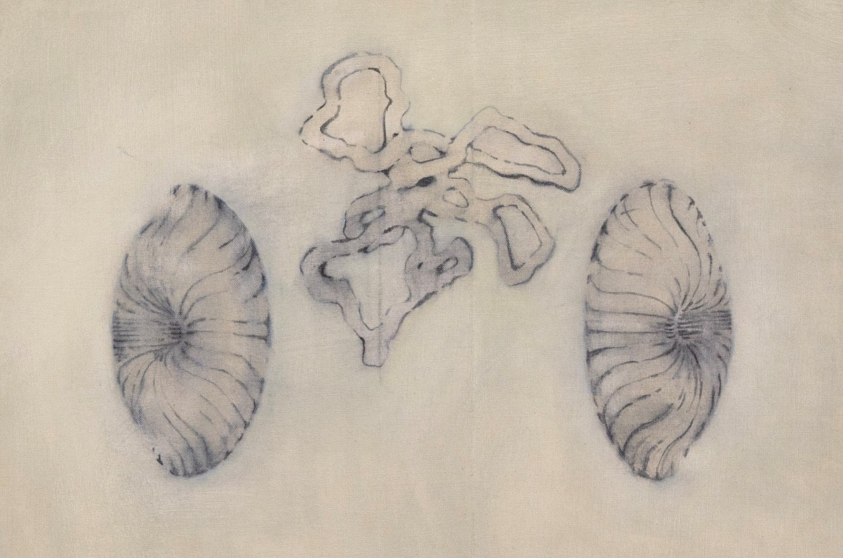 (Detail) Celtic and Rhizomes, oil on canvas, 100x160cm