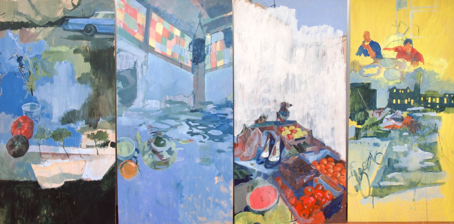 panel works from 'Dwelling' series