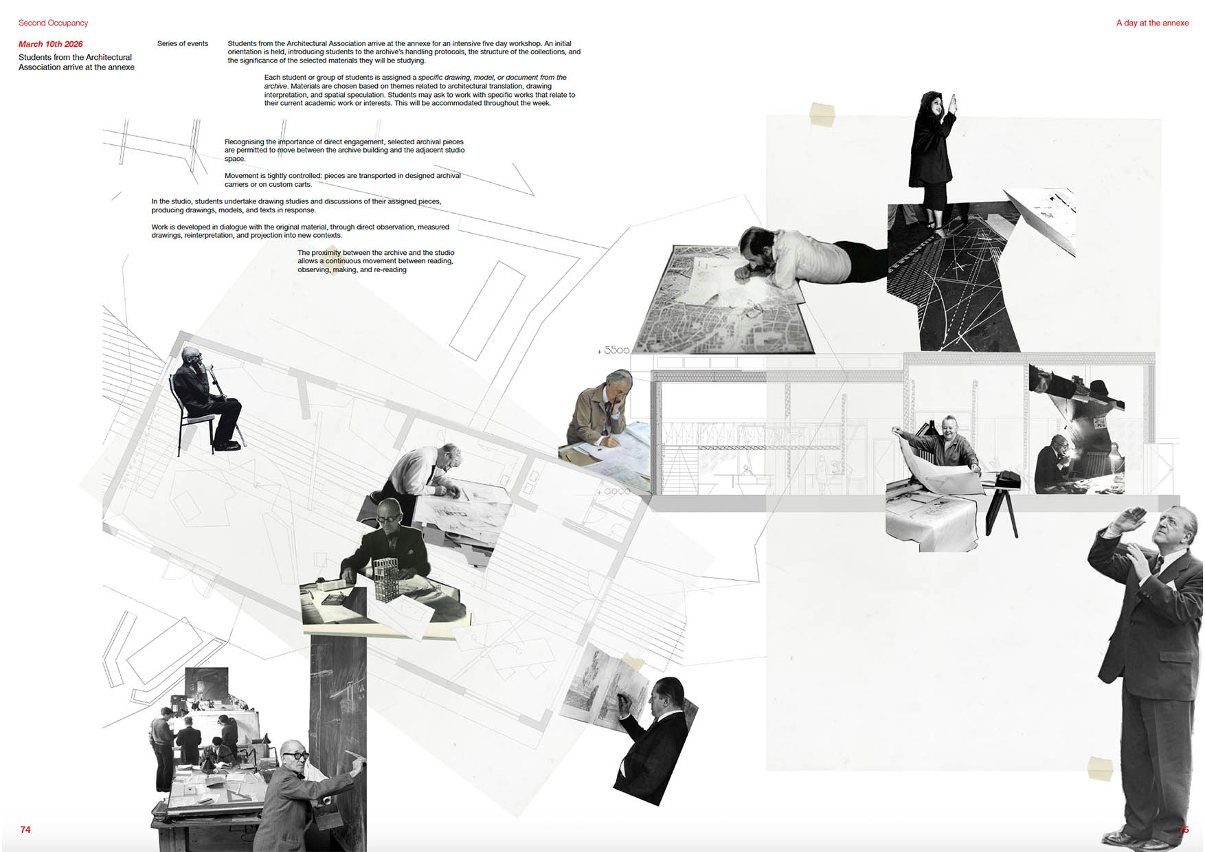 A day in the annexe: working with archival material in the studio