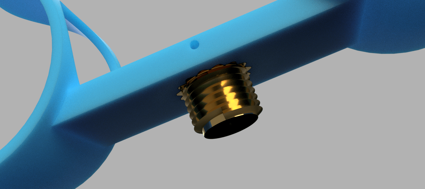 CAD render of the valve