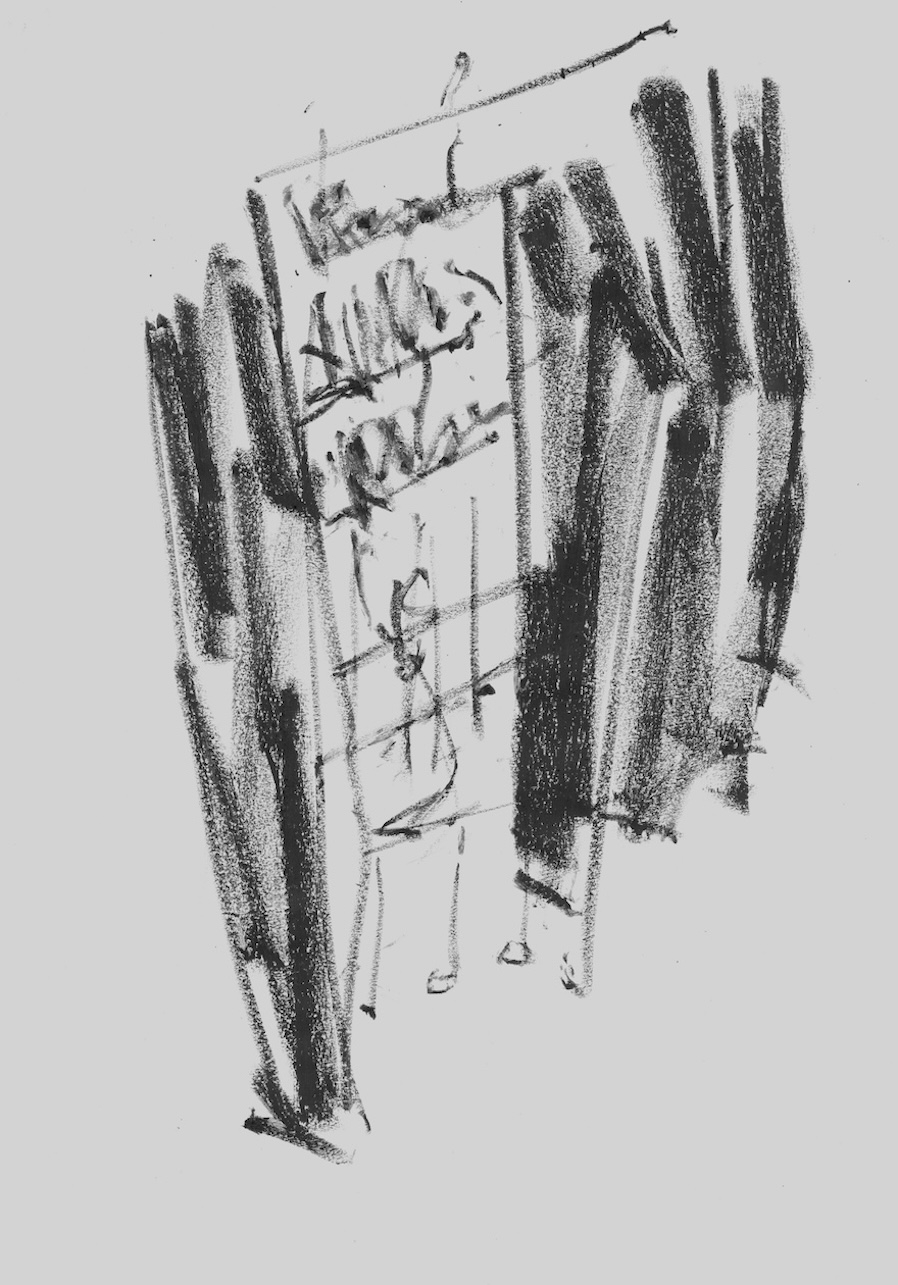 Concept Drawing | Oil Pastel on Newsprint