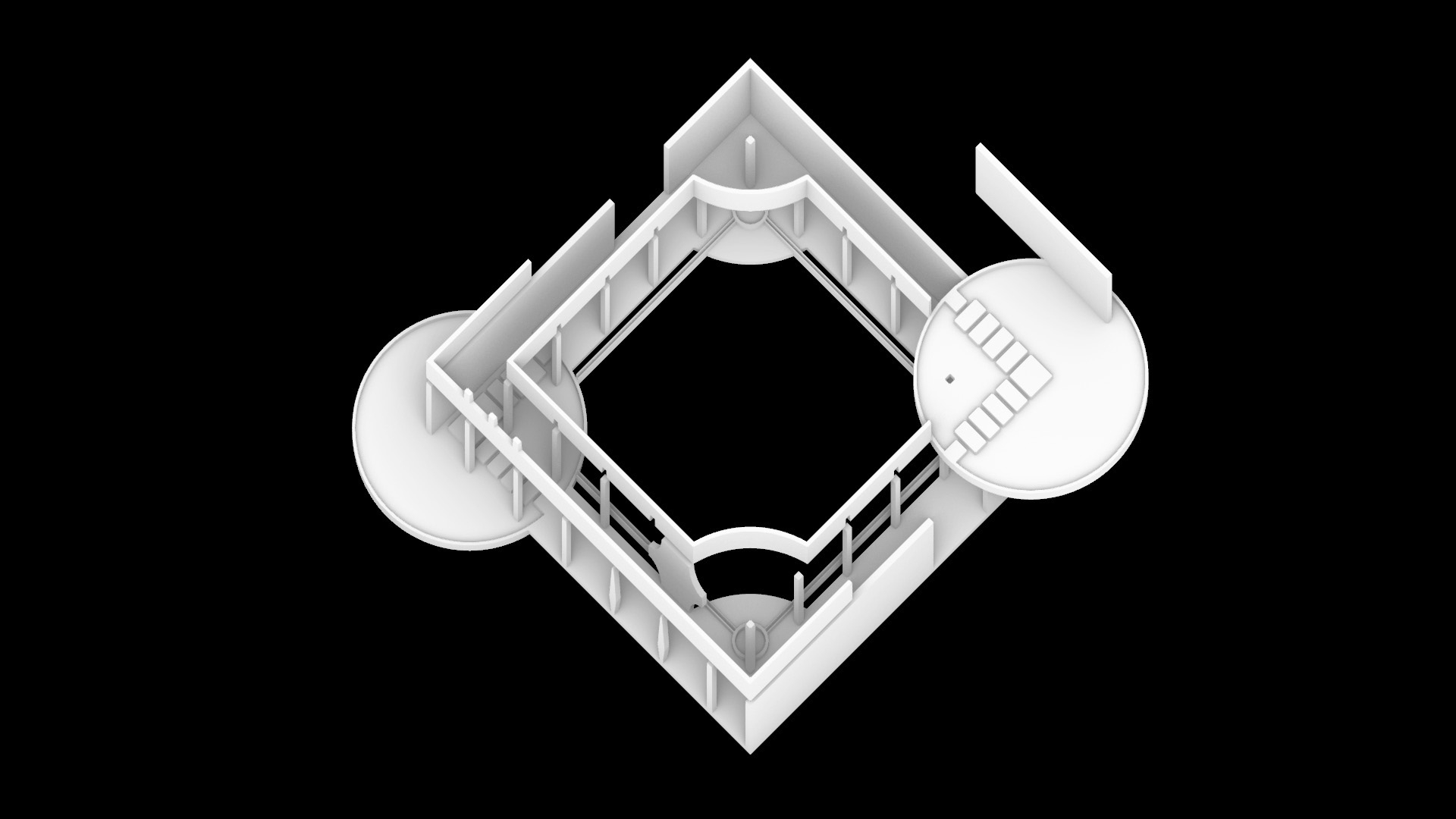 the diamond recast axonometric